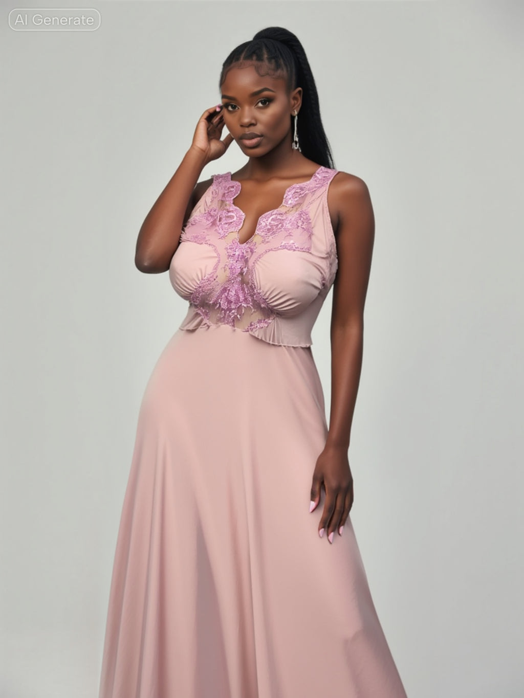 Amber in Dusty Rose