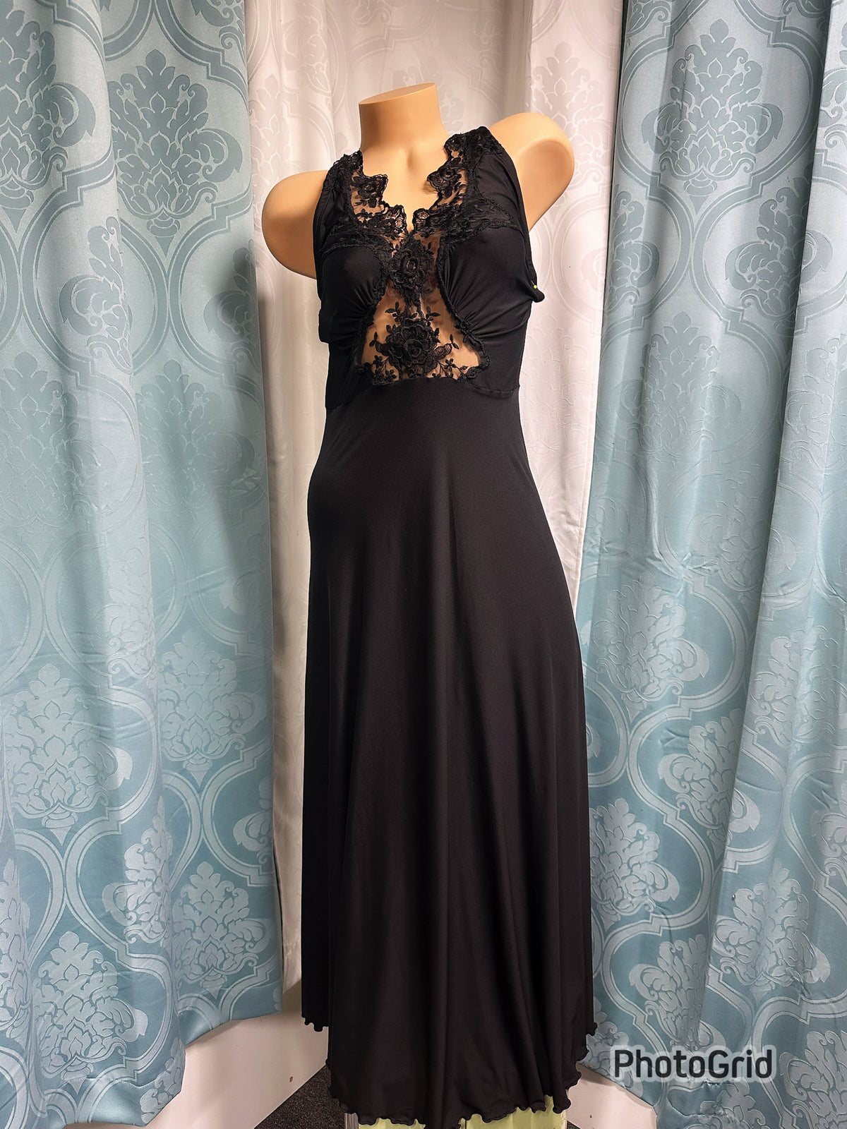 vintage inspired nightgown black